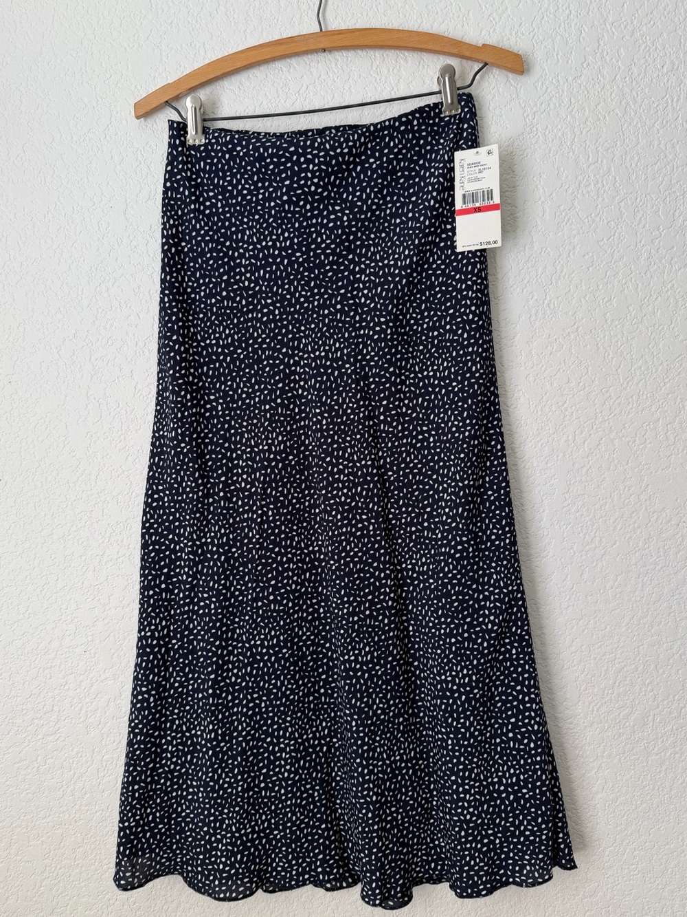 NWT Karen Kane Sea Side Skirt Navy and White Size XS